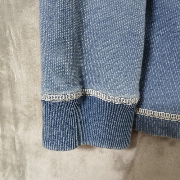 Tommy Bahama Men Quarter Zip Sweater Size XL Blue Pullover - Picture 9 of 10
